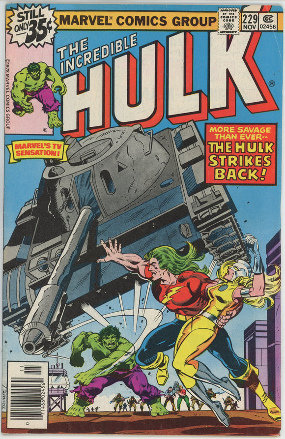 Incredible Hulk #229 (1962) - 5.5 FN- *The Moonstone is a Harsh Mistress*