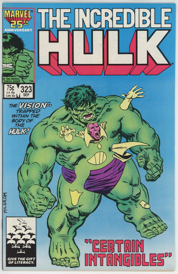 Incredible Hulk #323 (1962) - 8.5 VF+ *Certain Intangibles*