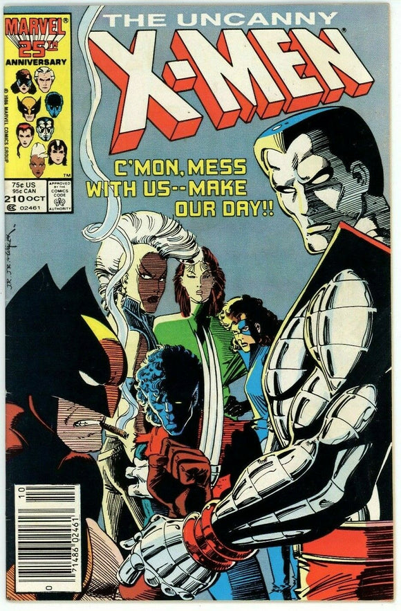 Uncanny X-Men #210 (1963) - 7.0 FN/VF *Mutant Massacre*
