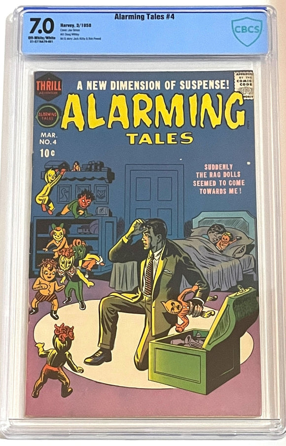 Alarming Tales #4 (1957) - CBCS 7.0 FN/VF *Joe Simon Cover/Kirby Art*