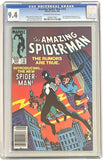 Amazing Spider Man #252 (1963) - CGC 9.4 *1st App Black Costume* Newsstand