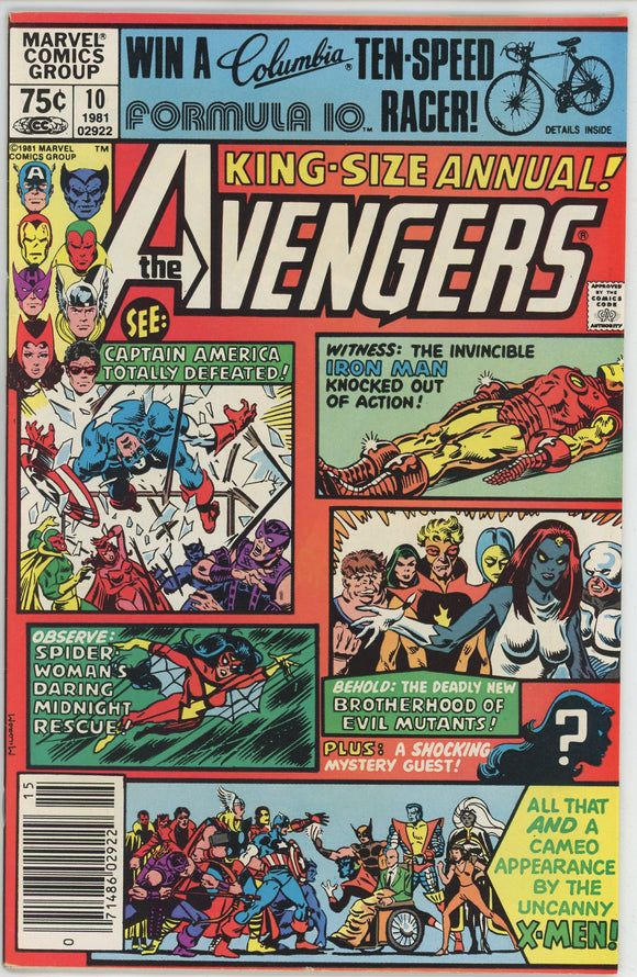 Avengers Annual #10 (1963) - 9.2 NM- *1st Appearance Rogue* Newsstand