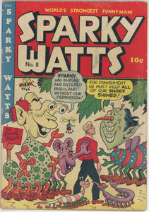 Sparky Watts #8 (1948) - 4.0 VG *Boody Rogers Bizarre Cover*