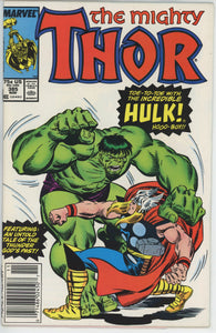 Thor #385 (1962) - 7.0 FN/VF *Hulk Vs Thor* Newsstand