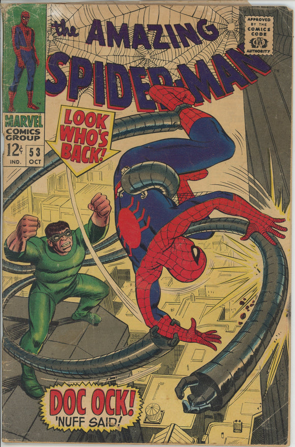 Amazing Spider Man #53 (1963) - 1.8 GD- *Enter Doctor Octopus*