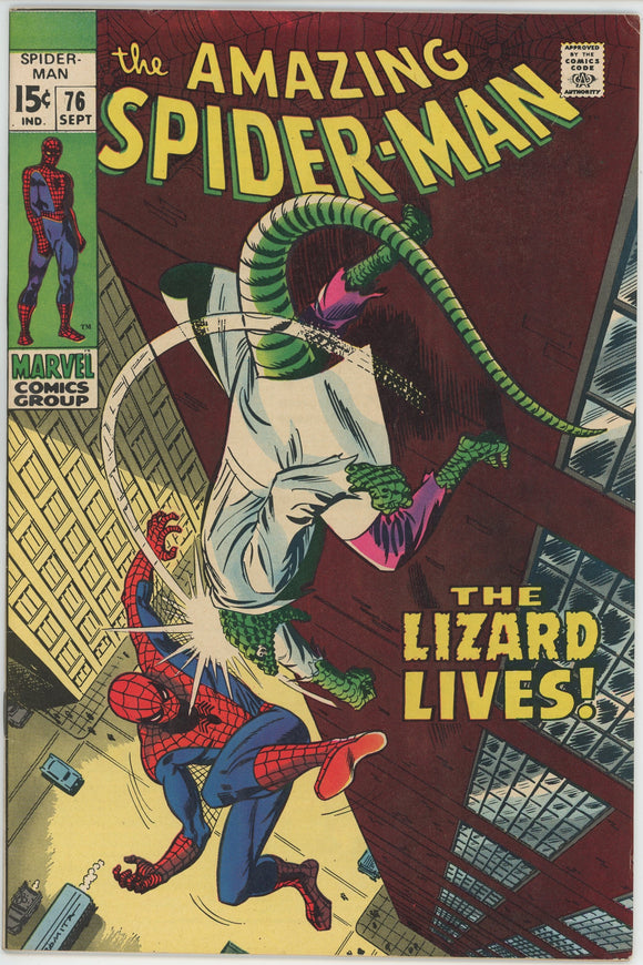 Amazing Spider Man #76 (1963) - 7.0 FN/VF *The Lizard Lives*