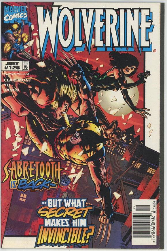 Wolverine #126 (1988) - 6.0 FN *Blood Wedding/Sabretooth*