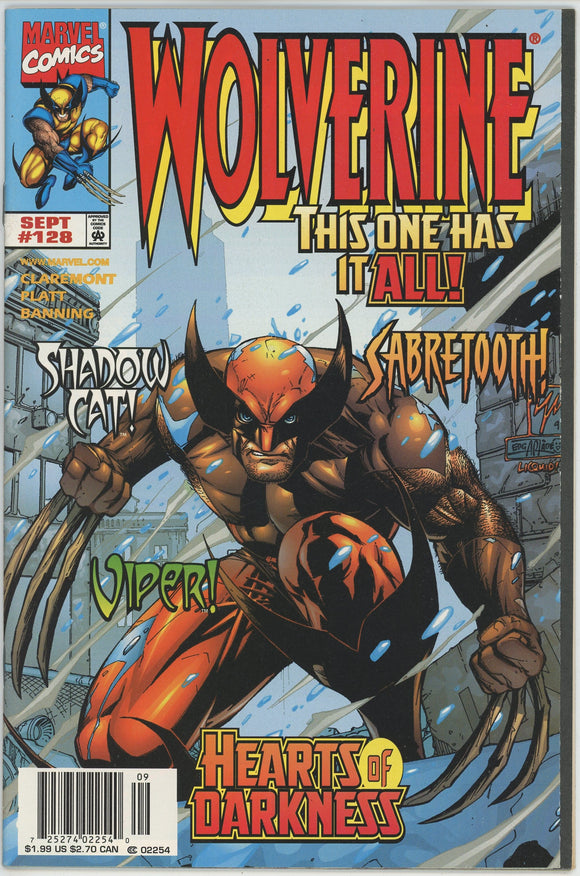 Wolverine #128 (1988) - 8.0 VF *Green For Death* Newsstand