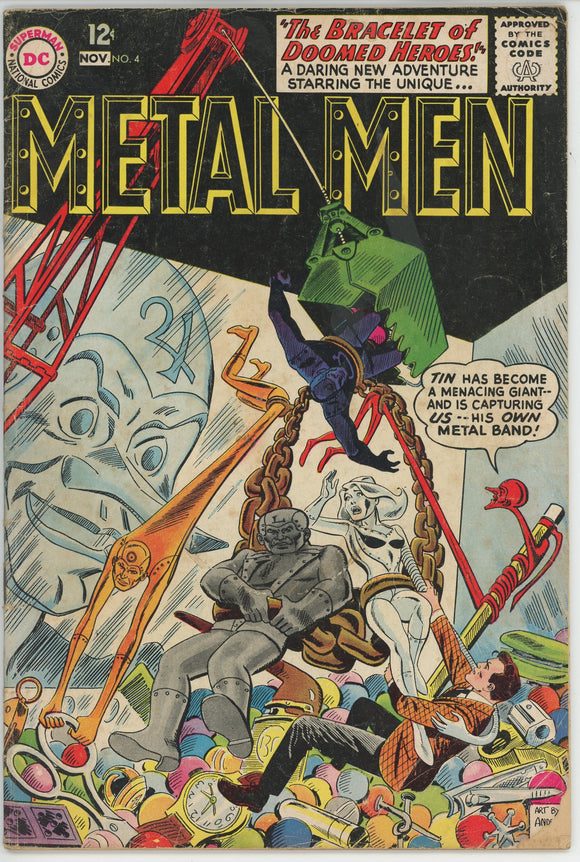 Metal Men #4 (1963) - 2.5 GD+ *Bracelet of Doomed Heroes*