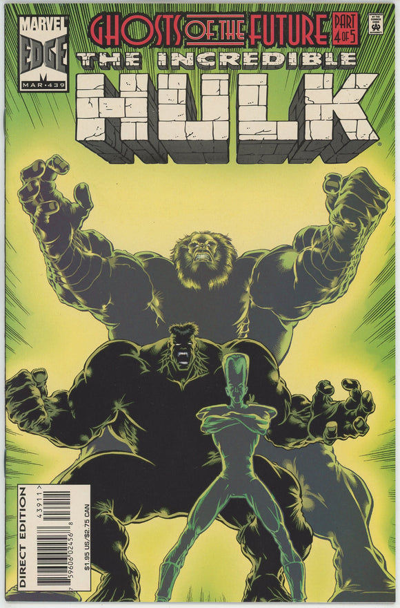 Incredible Hulk #439 (1962) - 9.0 VF/NM *Ghosts of the Future*