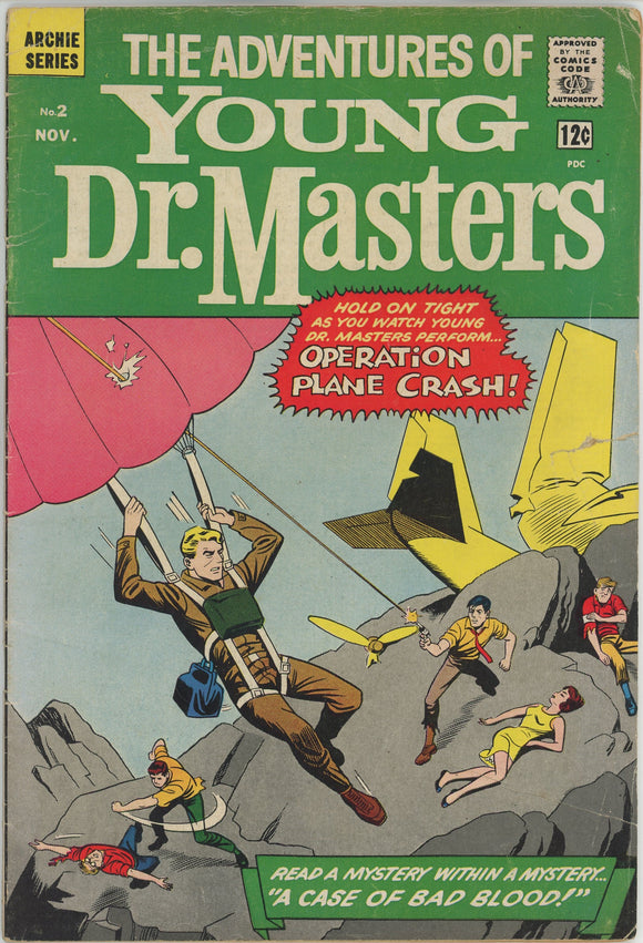 Adventures of Young Dr. Masters #2 (1964) - 3.5 VG- *Operation Plane Crash*