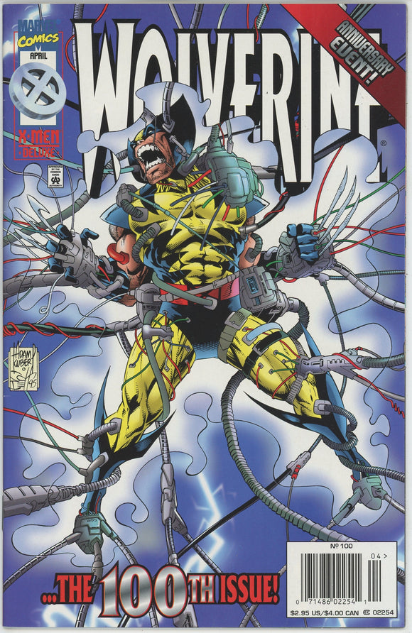 Wolverine #100 (1988) - 8.5 VF+ *Non-Hologram Newsstand*