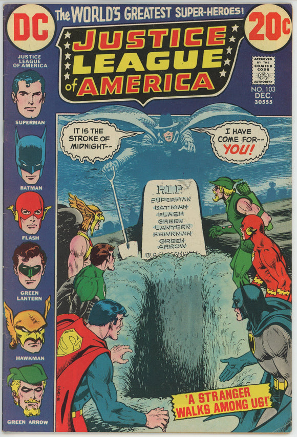 Justice League #103 (1960) - 5.0 VG/FN *A Stranger Walks among Us*