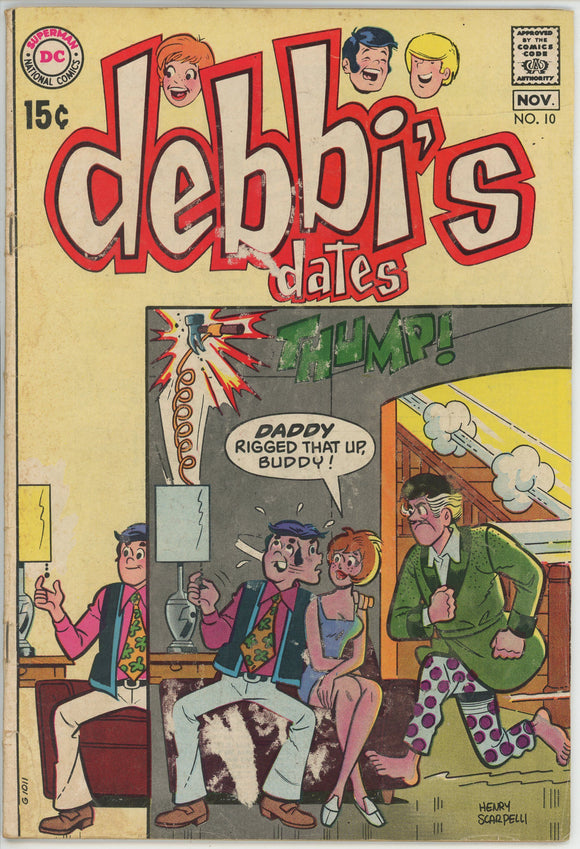 Debbi's Dates #10 (1969) - 3.5 VG- *Wheels and the Teeny-Boppers*