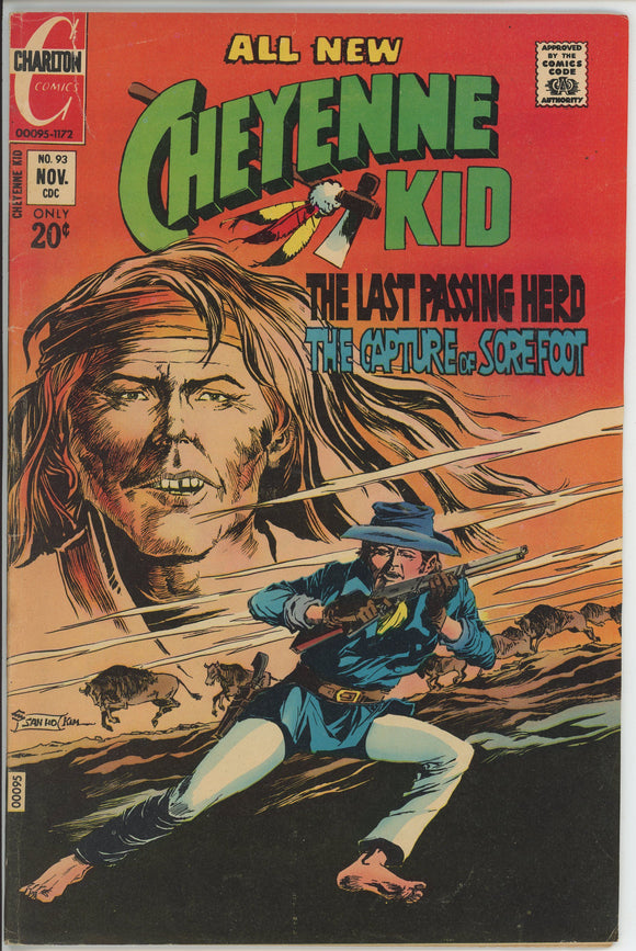 Cheyenne Kid #93 (1958) - 4.0 VG *Apache Red* Charlton Western