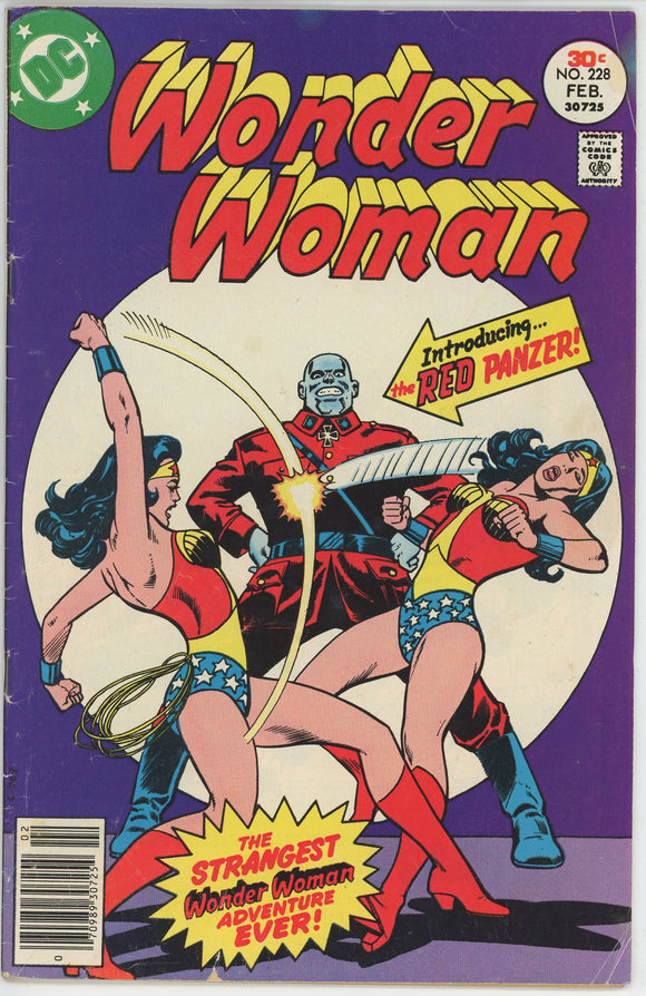 Wonder Woman #228 (1942) - 3.5 VG- *1st Appearance Red Panzer*