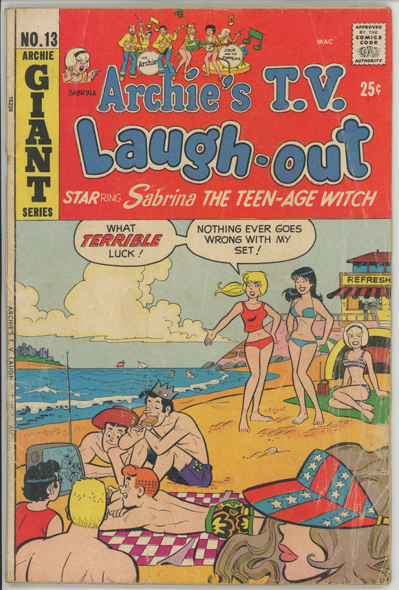 Archie's TV Laugh Out #13 (1969) - 2.0 GD *Sabrina the Teen-Age Witch*