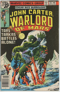 John Carter Warlord of Mars #18 (1977) - 5.0 VG/FN *1st Frank Miller Marvel Art*