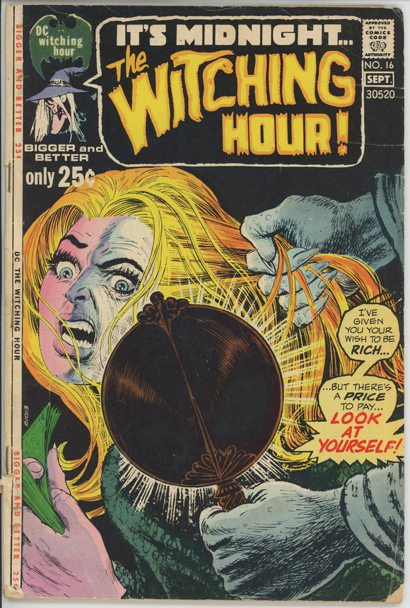 Witching Hour #16 (1969) - 3.0 GD/VG *Never Kill a Witch*