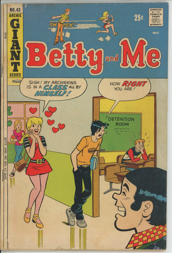 Betty and Me #43 (1965) - 3.5 VG- *No-Go Ego*