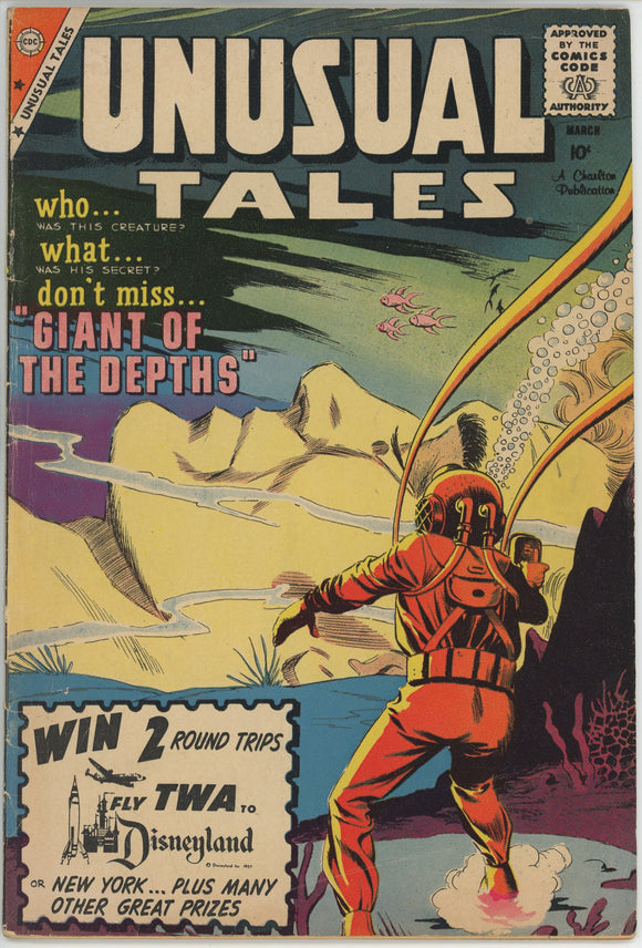 Unusual Tales #21 (1955) - 4.5 VG+ *Giant of the Depths*