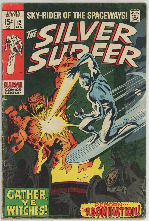 Silver Surfer #12 (1968) - 3.0 GD/VG *Gather, Ye Witches*