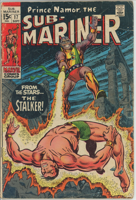 Sub-Mariner #17 (1968) - 2.0 GD *From the Stars, the Stalker*