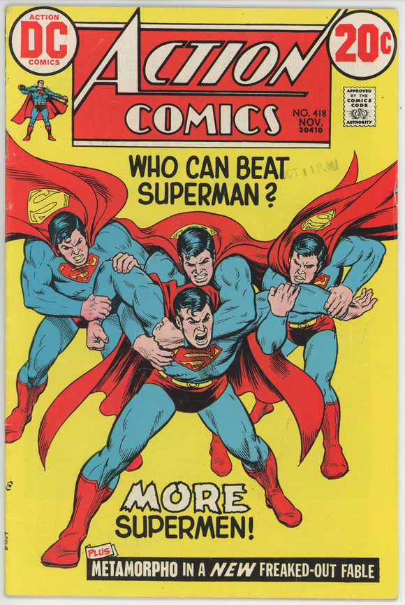 Action Comics #418 (1938) - 4.5 VG+ * Attack of the Phantom Super-Foes*