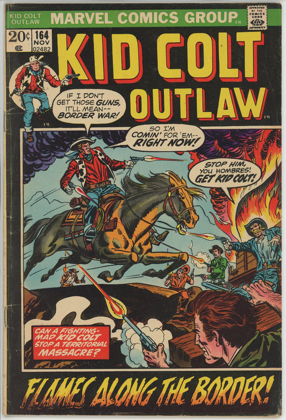 Kid Colt Outlaw #164 (1948) - 4.0 VG *Flames Along the Border*