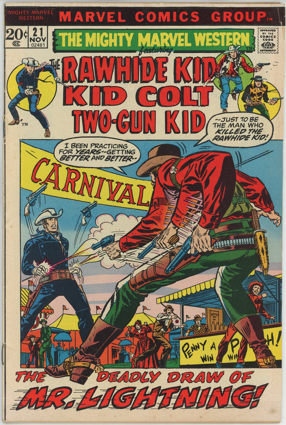 Mighty Marvel Western #21 (1968) - 4.5 VG+ *Duel in the Desert*