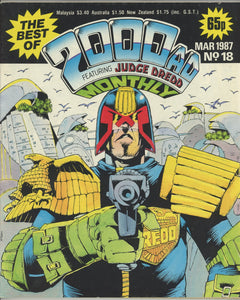 Best of 2000 AD #18 (1985) - 6.5 FN+ *Judge Dredd/Alan Moore*