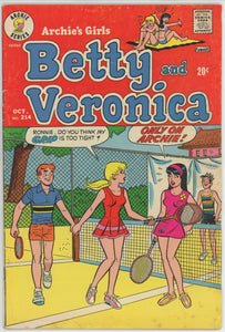 Archie's Girls Betty and Veronica #214 (1951) - 4.0 VG *Sacrifice Play*