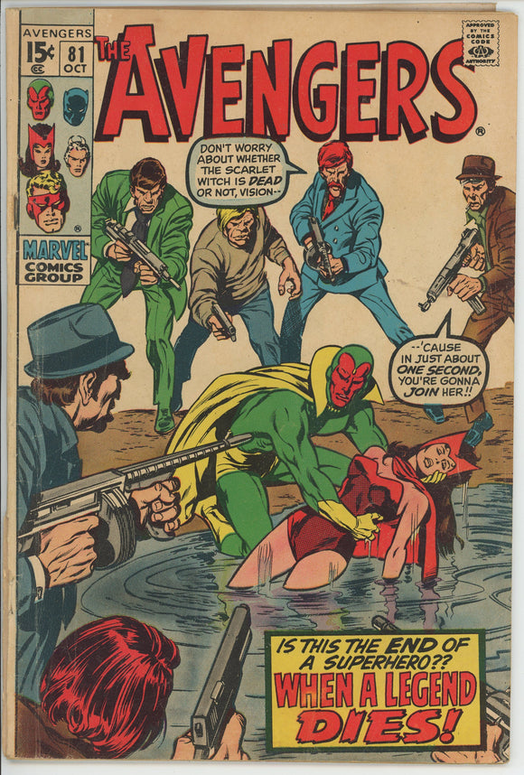 Avengers #81 (1963) - 2.0 GD *When Dies A Legend*