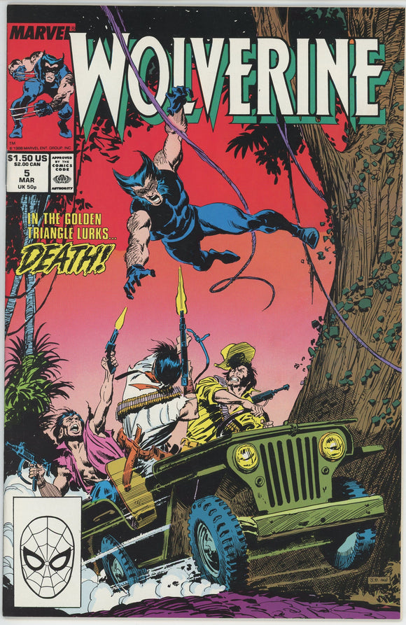 Wolverine #5 (1988) - 8.0 VF *Hunter's Moon*