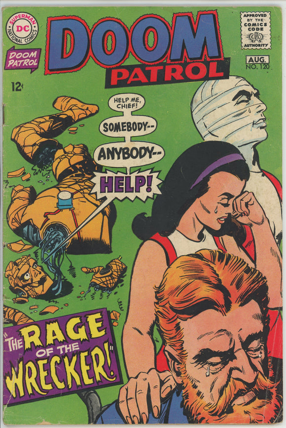 Doom Patrol #120 (1964) - 3.5 VG- *The Rage of the Wrecker*