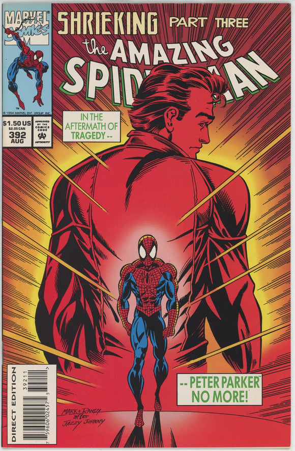 Amazing Spider Man #392 (1963) - 8.5 VF+ *ASM #50 Homage Cover*