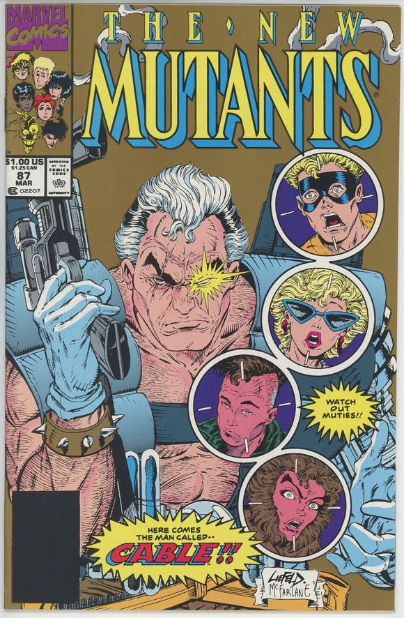 New Mutants #87 (1983) - 9.2 NM- *1st Appearance Cable/Gold 2nd Print*