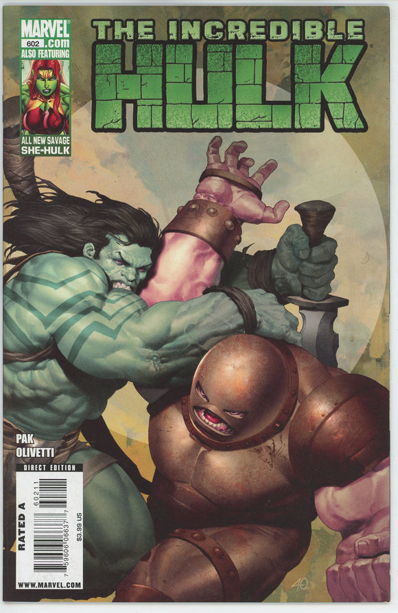 Incredible Hulk #602 (2009) - 9.0 VF/NM *She Hulk Backup*