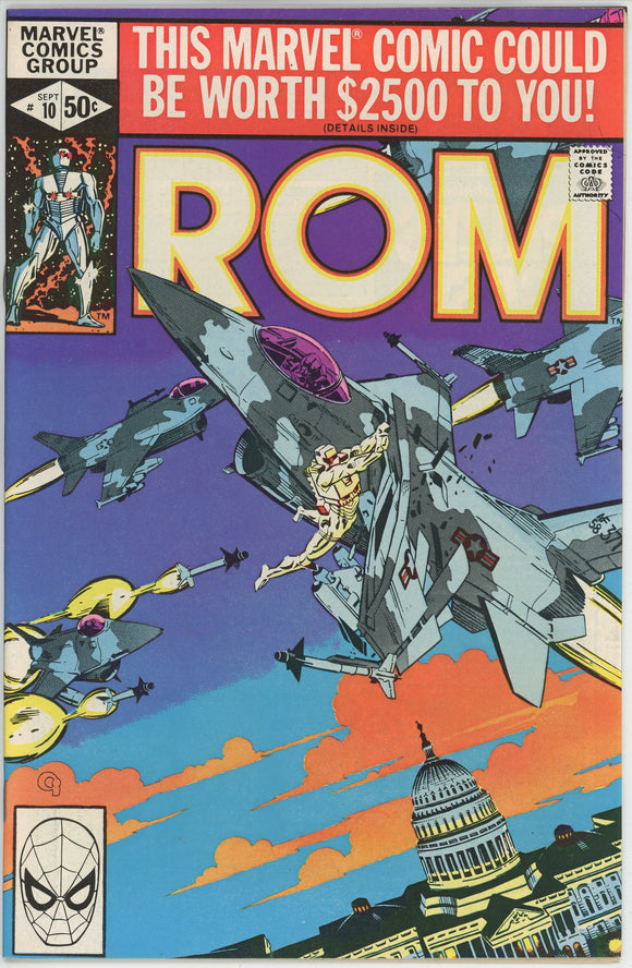 Rom #10 (1979) - 9.4 NM *Warrior Over Washington*