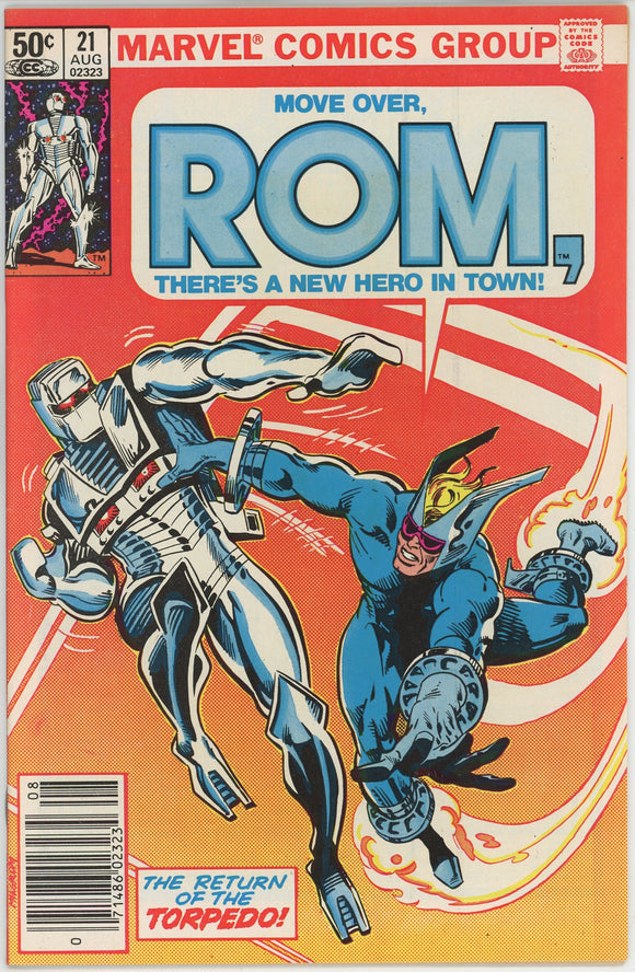 Rom #21 (1979) - 8.5 VF+ *Return of the Torpedo* Newsstand