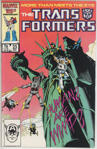 Transformers #23 (1984) - 8.5 VF+ *Decepticon Graffiti*