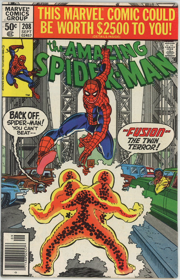 Amazing Spider Man #208 (1963) - 4.5 VG+ *Fusion/1st App Lance Bannon*