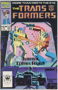 Transformers #24 (1984) - 8.0 VF *Cool Video Game Cover*