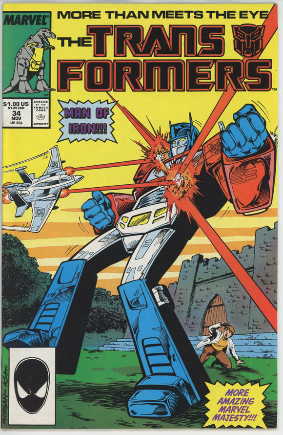 Transformers #34 (1984) - 9.0 VF/NM *Man of Iron*