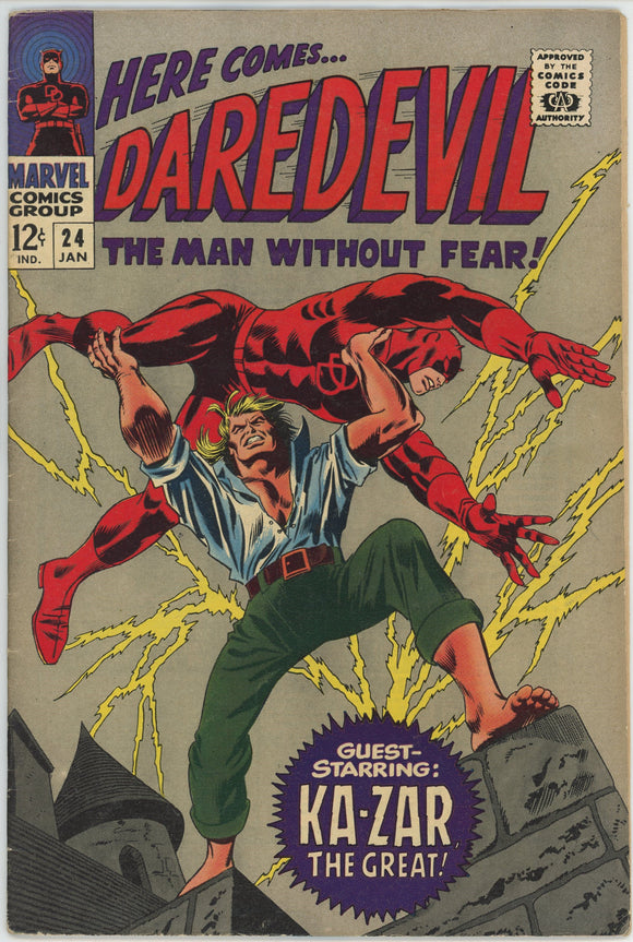 Daredevil #24 (1964) - 5.0 VG/FN *The Mystery of the Midnight Stalker*