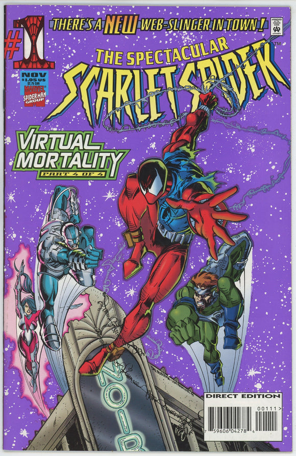 Spectacular Scarlet Spider #1 (1995) - 9.2 NM- *Virtual Mortality*