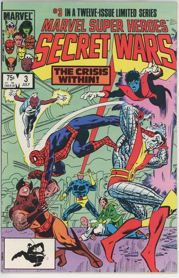 Marvel Super Heroes Secret Wars #3 (1984) - 9.0 VF/NM 1st App Titania/Volcana