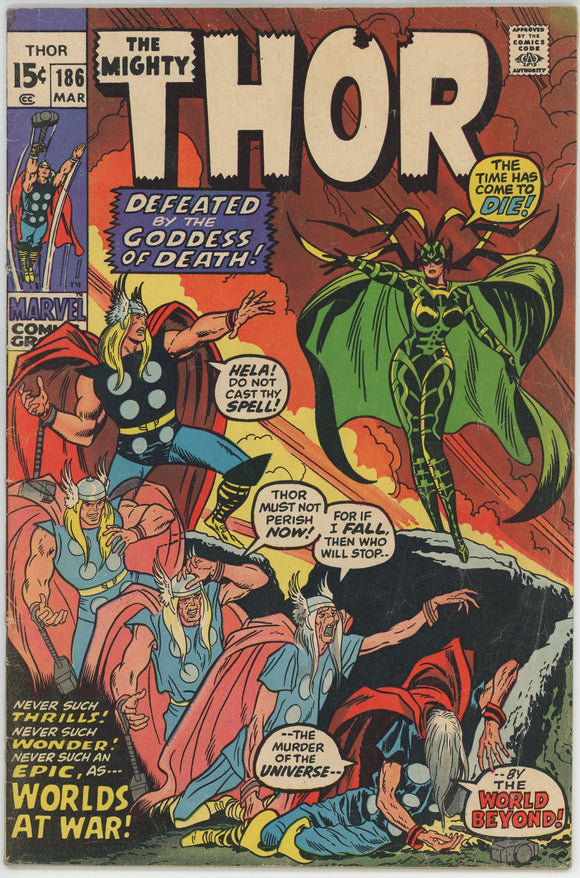 Thor #186 (1962) - 4.0 VG *Cool Hela Cover*