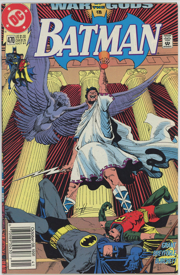 Batman #470 (1940) - 9.2 NM- *War of the Gods* Newsstand