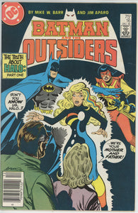 Batman and the Outsiders #16 (1983) - 7.0 FN/VF *Halo Origin* Newsstand